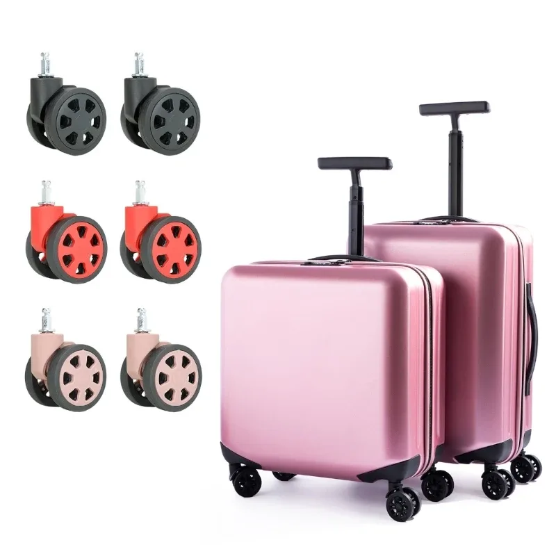 Roues de Valise de Voyage Universelles, Rotatives et Silays euses, Résistantes à 360, pour Chariot à Bagages, Remplacement Durable, 1 Paire