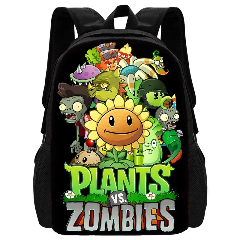 jeu chaud pour enfants pour p-plantes vs z-zombiess, sac à dos d'école avec sacs à déjeuner, sacs à crayons, sacs d'école pour garçons et filles, meilleur cadeau