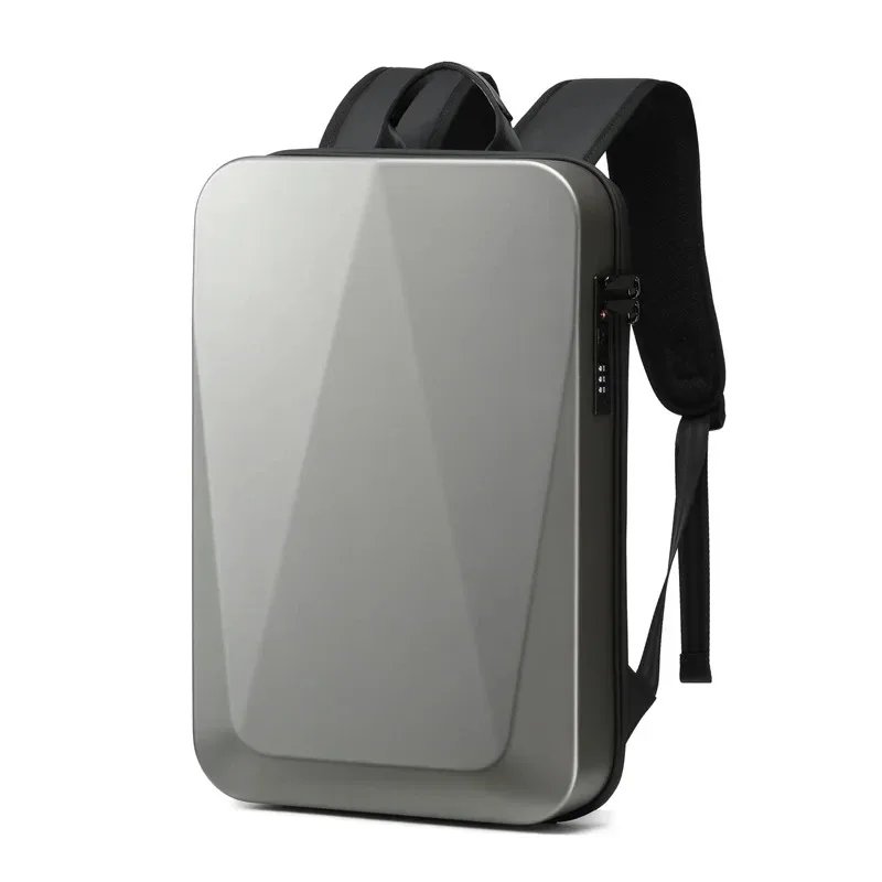 sac à dos rigide pour ordinateur portable 15.6 pouces pour hommes, étanche, antivol, extensible, verrouillage tsa, sac de jeu, sac à dos d'affaires de luxe, charge usb