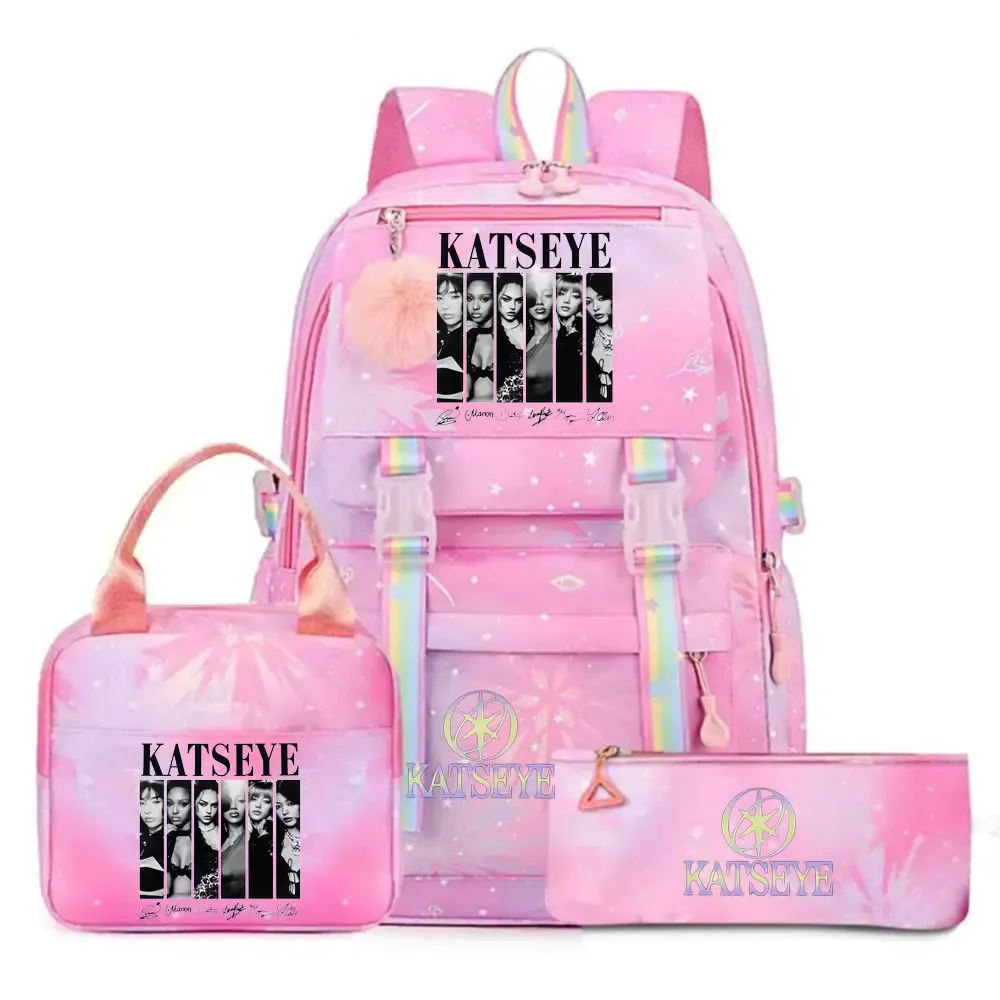sac dos toile tissu doux motifs graphiques bandes arc ciel poignées rétractables sangles coussin air grande capacité unisexe voyage école