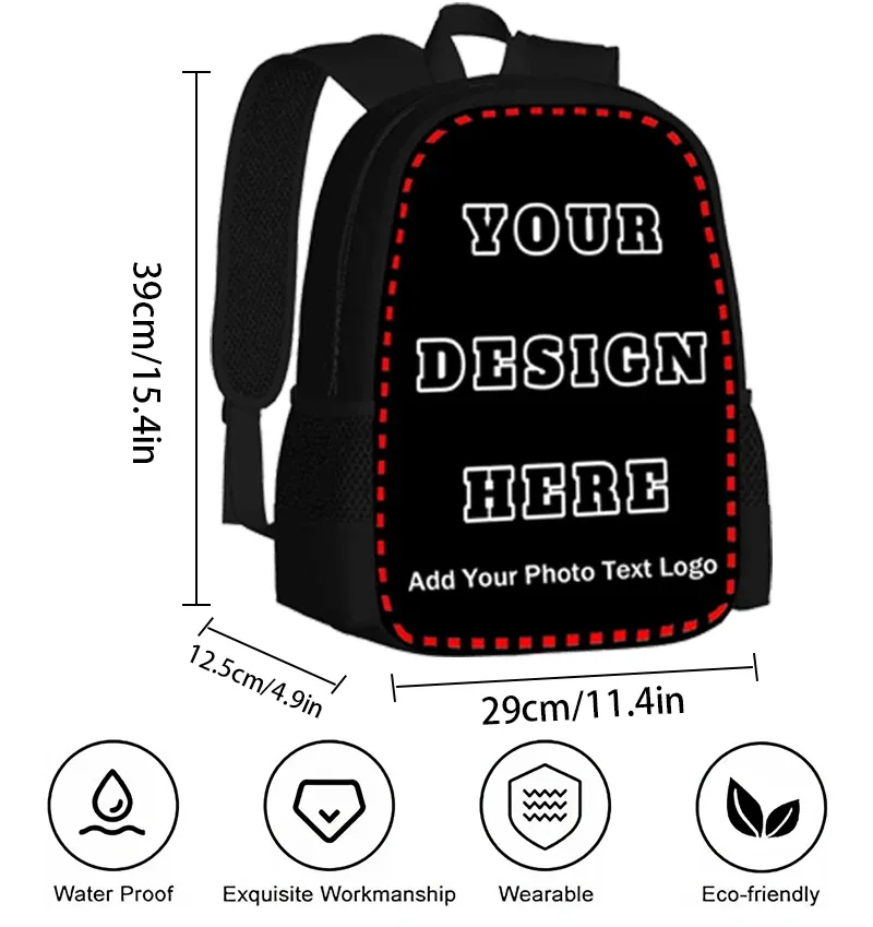 Sac Dos Nylon Noir Dessin Animé Deadpool Wolverine Compartiment Intérieur Bandoulière Arquée Préppy École Ordinateur Portable Petit Format
