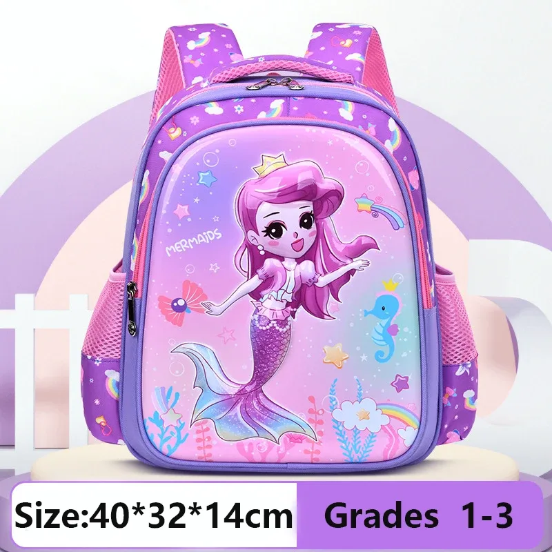 sac à dos pour enfants, sac à dos pour filles de l'école primaire, sacs à dos pour la maternelle, sacs à dos pour enfants avec motif de sirène 3d, sac à dos d'école pour enfants