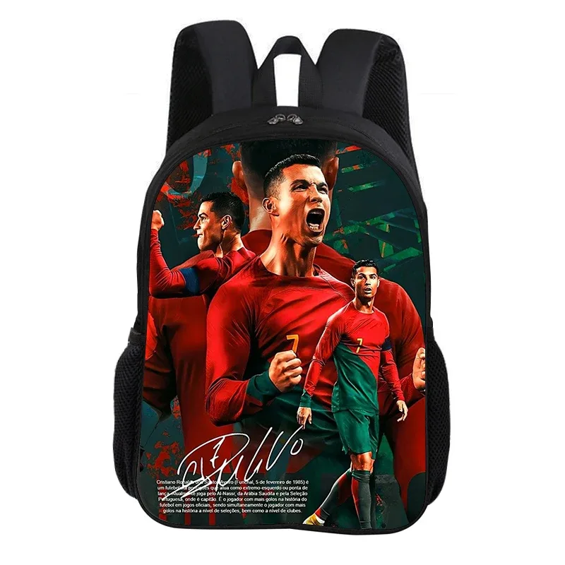 sac à dos cr football star, sac à dos pour enfant, sac à dos scolaire ronaldo, sac à dos de sport de football, sac à dos scolaire tendance, cadeau pour enfants