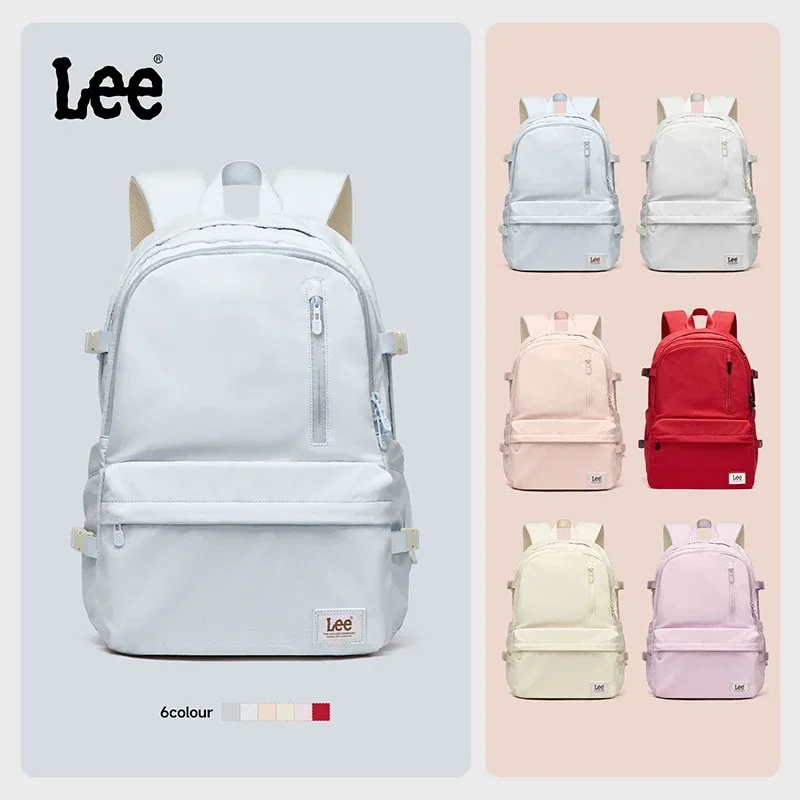 lee marque élégant unisexe ultraléger oxford école sac à dos homme femmes 15.6 pouces ordinateur portable sac d'école dames rose rouge meilleur cartable