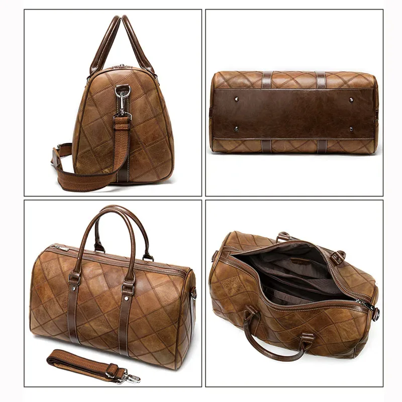 westal sacs de voyage pour hommes bagages à main sacs de sport en cuir véritable bagages en cuir sac de voyage valises sacs à main grand/semaine sac
