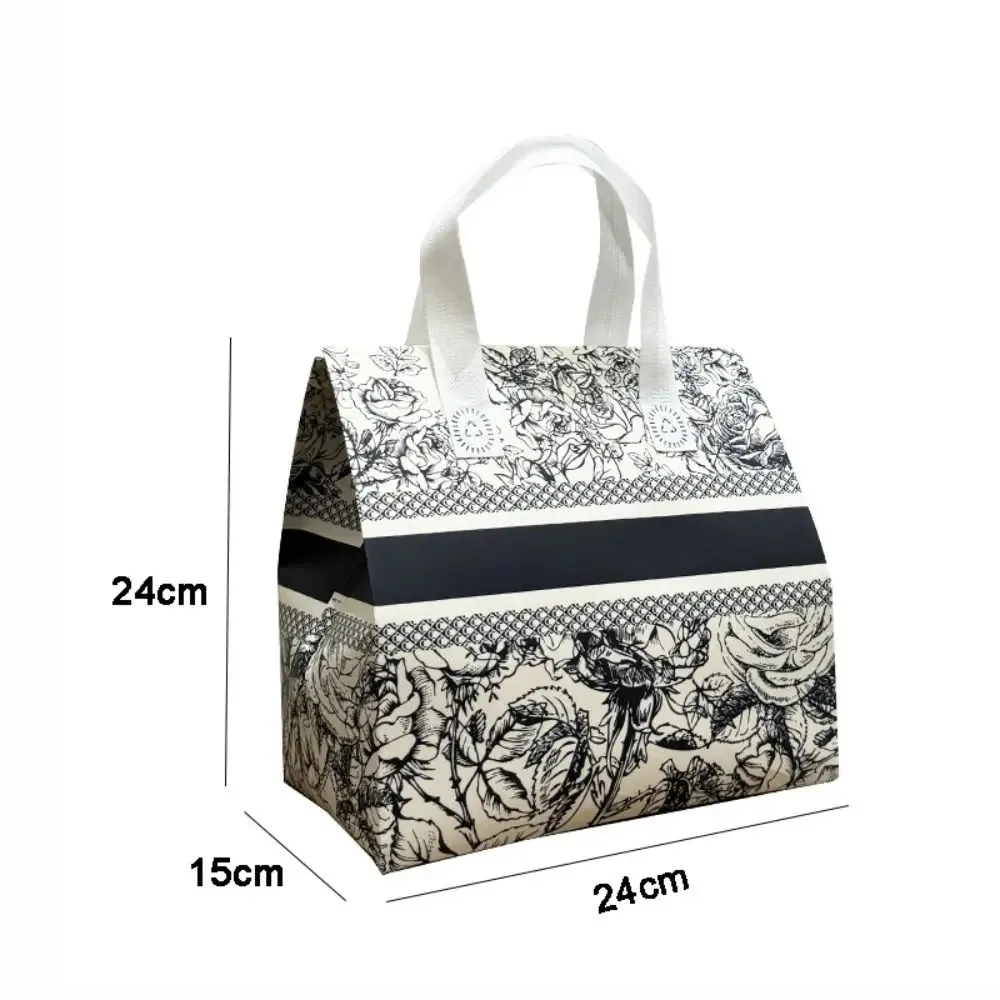 sac d'emballage réutilisable en tissu non tissé, 10 pièces, pour thé au lait, feuille d'aluminium, housse de tasse isolée, fourre-tout pour café de voyage