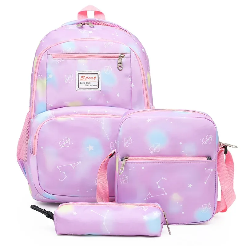 ensemble de 3 sacs à dos pour hommes, sacs d'école pour femmes, sacs à bandoulière pour garçons, grand sac de voyage pour étudiants, sac à dos scolaire pour hommes, mochila, 2020