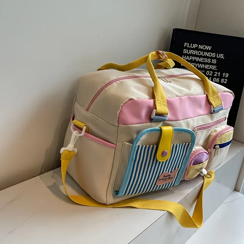 sac de voyage décontracté dopamine pour femmes, sac de sport léger, yoga, natation, fitness, court voyage d'affaires, bagage à main, nettoyage à sec