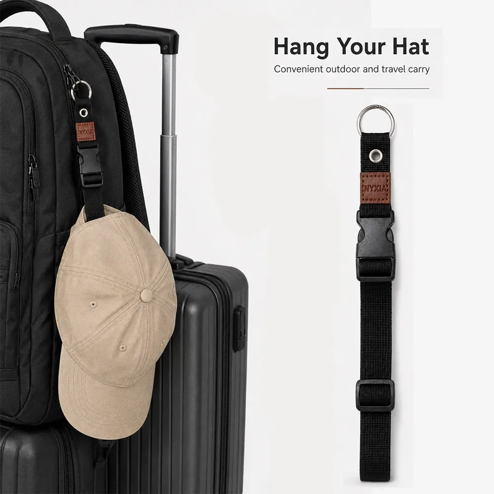sangle de bagage antivol portable, boucle extérieure durable pour hommes et femmes, clip de sac à dos indispensable, étiquettes de sac cadeau de voyage pour bagages