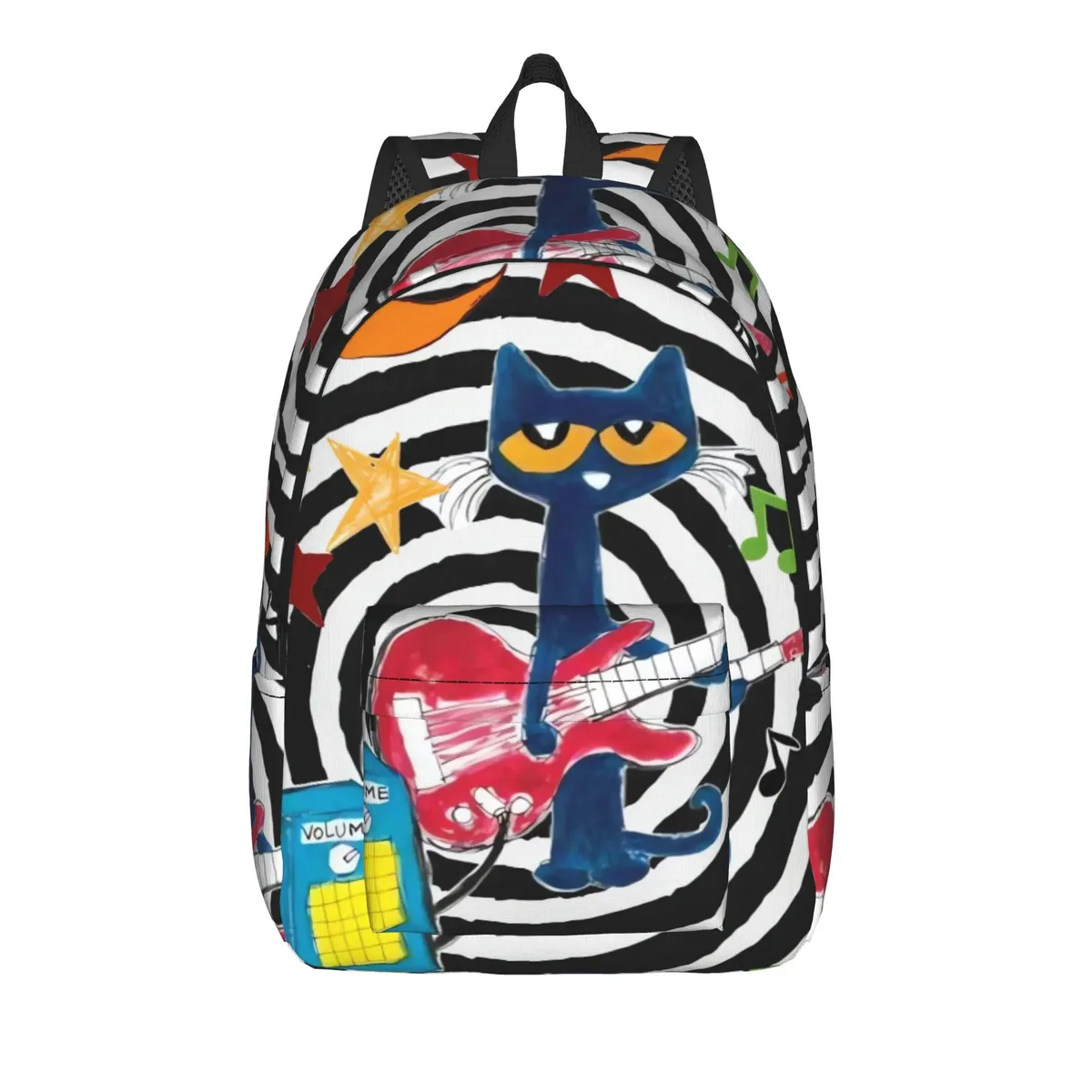 sac à dos pete le chat et ses chaussures blanches, sacs à dos d'entraînement unisexes en polyester, légers et élégants, sacs à dos pour lycée