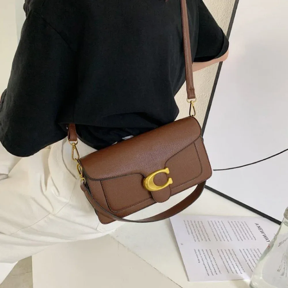 sac à bandoulière classique en grain de litchi 2026, sac polyvalent et élégant à porter en travers du corps