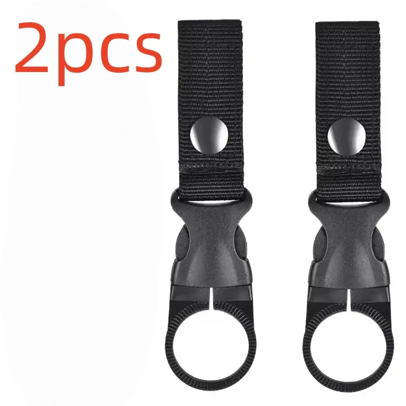mousqueton porte-bouteille d'eau, clip de fixation pour ceinture et sac à dos, en sangle nylon multifonction