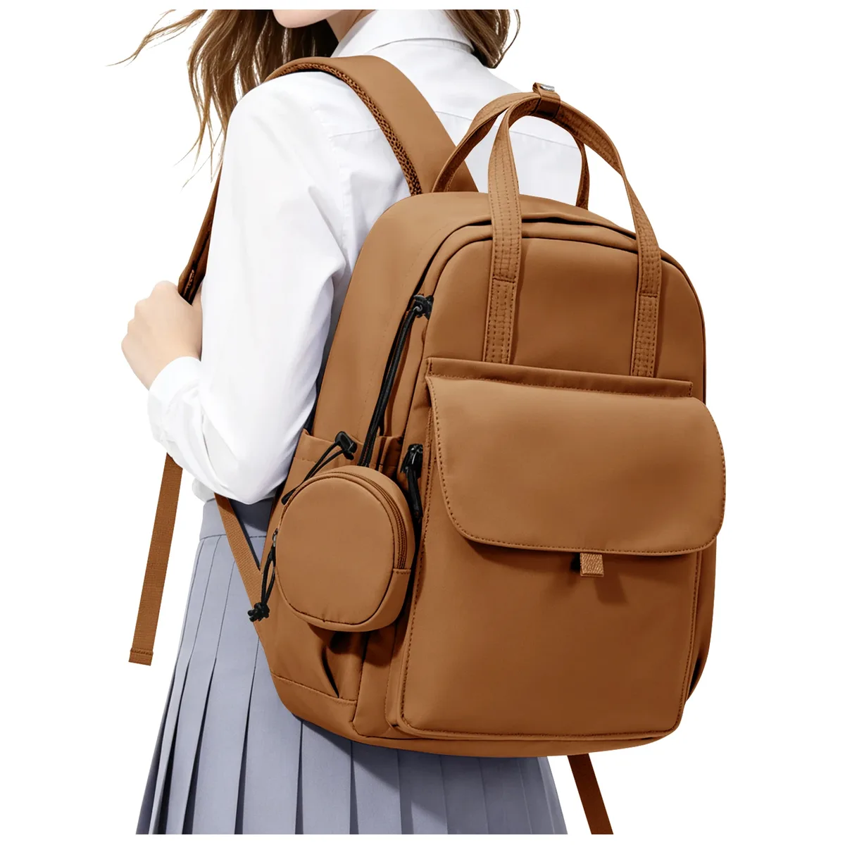 sac à dos décontracté, sac à dos scolaire essentiel pour les adolescents, sac à dos antivol de grande capacité avec pochette pour cartes