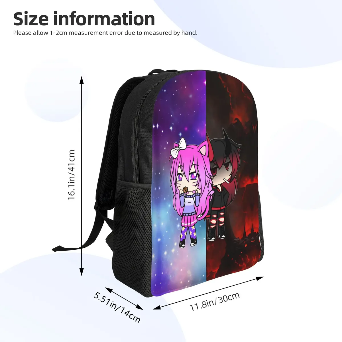 sac à dos gacha life game, sacs à dos de randonnée, sacs d'école élégants pour hommes, sac à dos respirant de designer