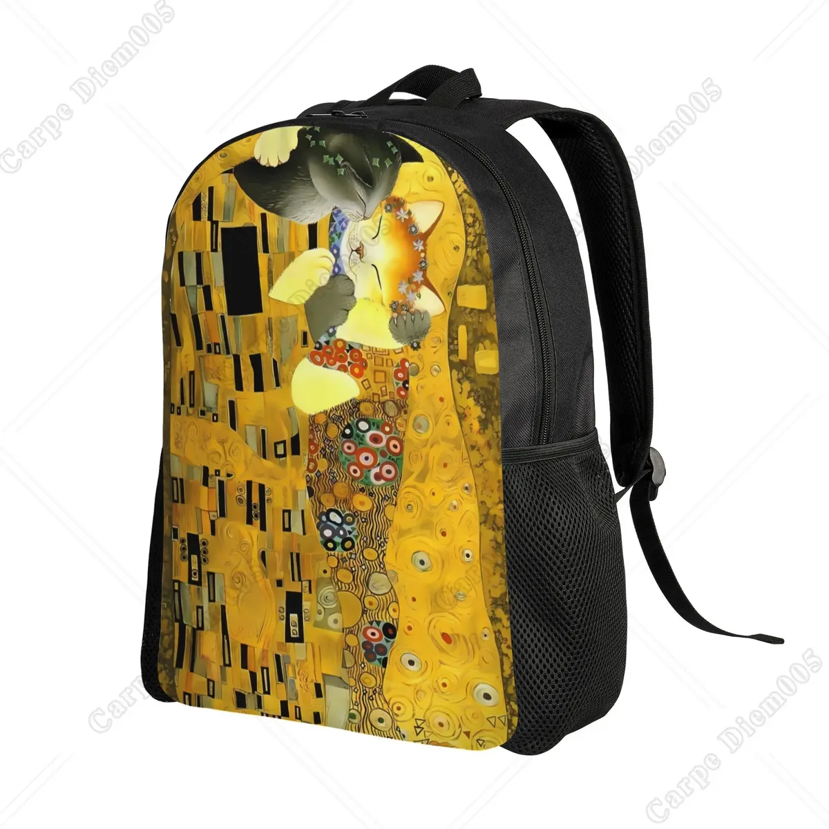 grand sac à dos égyptien kd'appareils cat pour hommes et femmes, sacs d'école, sacs de voyage universitaires, convient pour ordinateur portable 15 ", polyester, randonnée en plein air