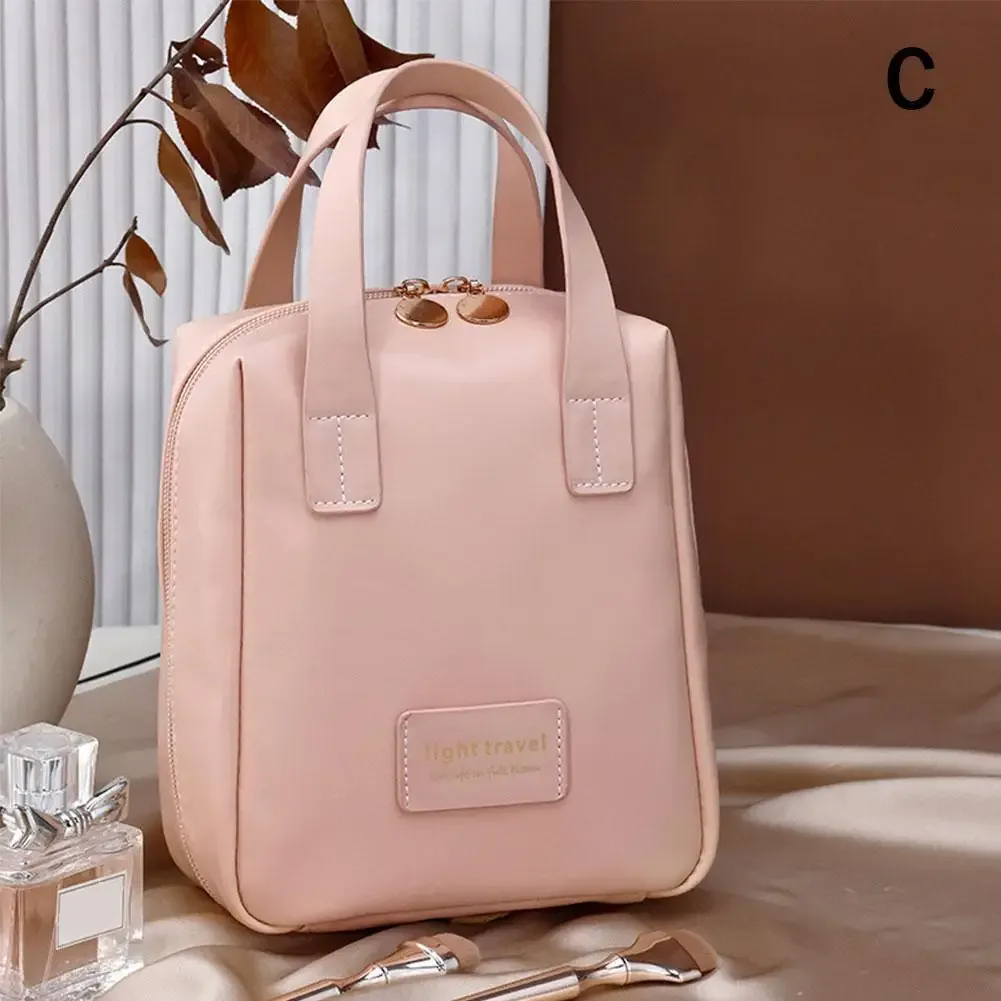 sac de rangement de voyage, sacs à cosmétiques de grande capacité, trousse de toilette portable en cuir pu imperméable pour femmes, organisateur de maquillage