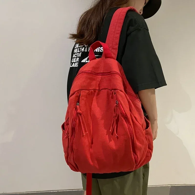 sac à dos en toile cool de style américain pour femmes et garçons, sac à dos universitaire étudiant de grande capacité, sac à livres de voyage unisexe, document solide, 2023