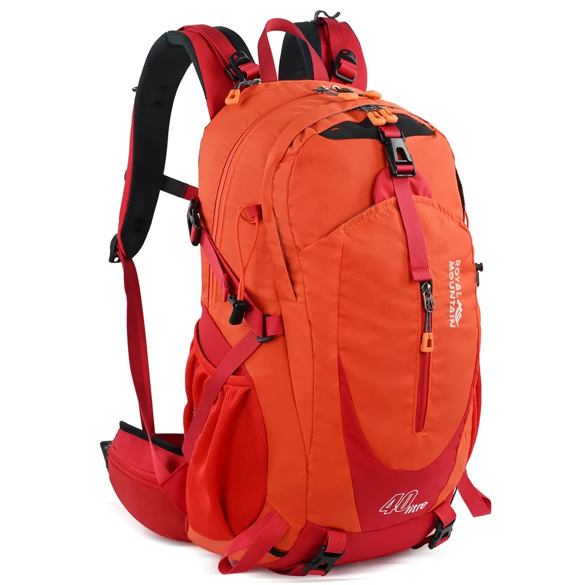 sac à dos de randonnée en plein air 40l, léger, respirant, fonctionnel, poche avant ouverte, sac en nylon résistant à l'eau