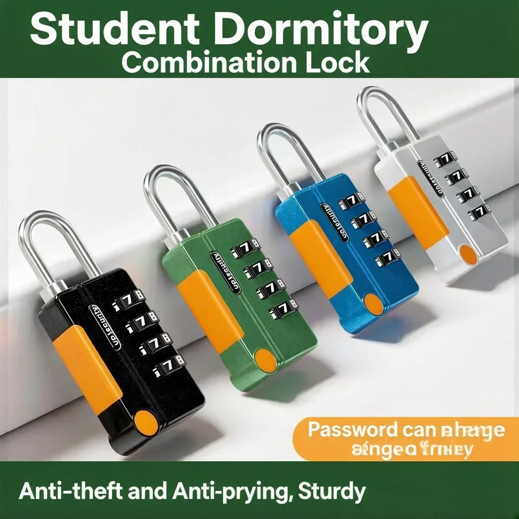 cadenas combiné numérique métallique noir orange voyage sacoche sport école armure compact elégant tsa