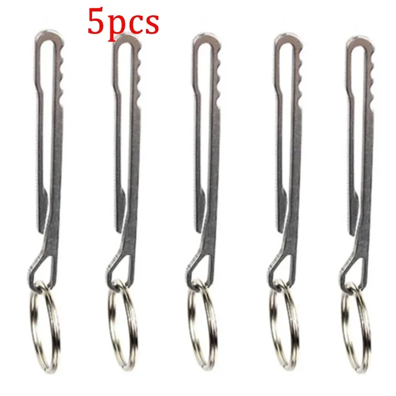 porte-outils en acier inoxydable, porte-clés multifonctionnel, mousqueton, pince à billets, boucle de sac à dos, accessoires essentiels pour le camping en plein air