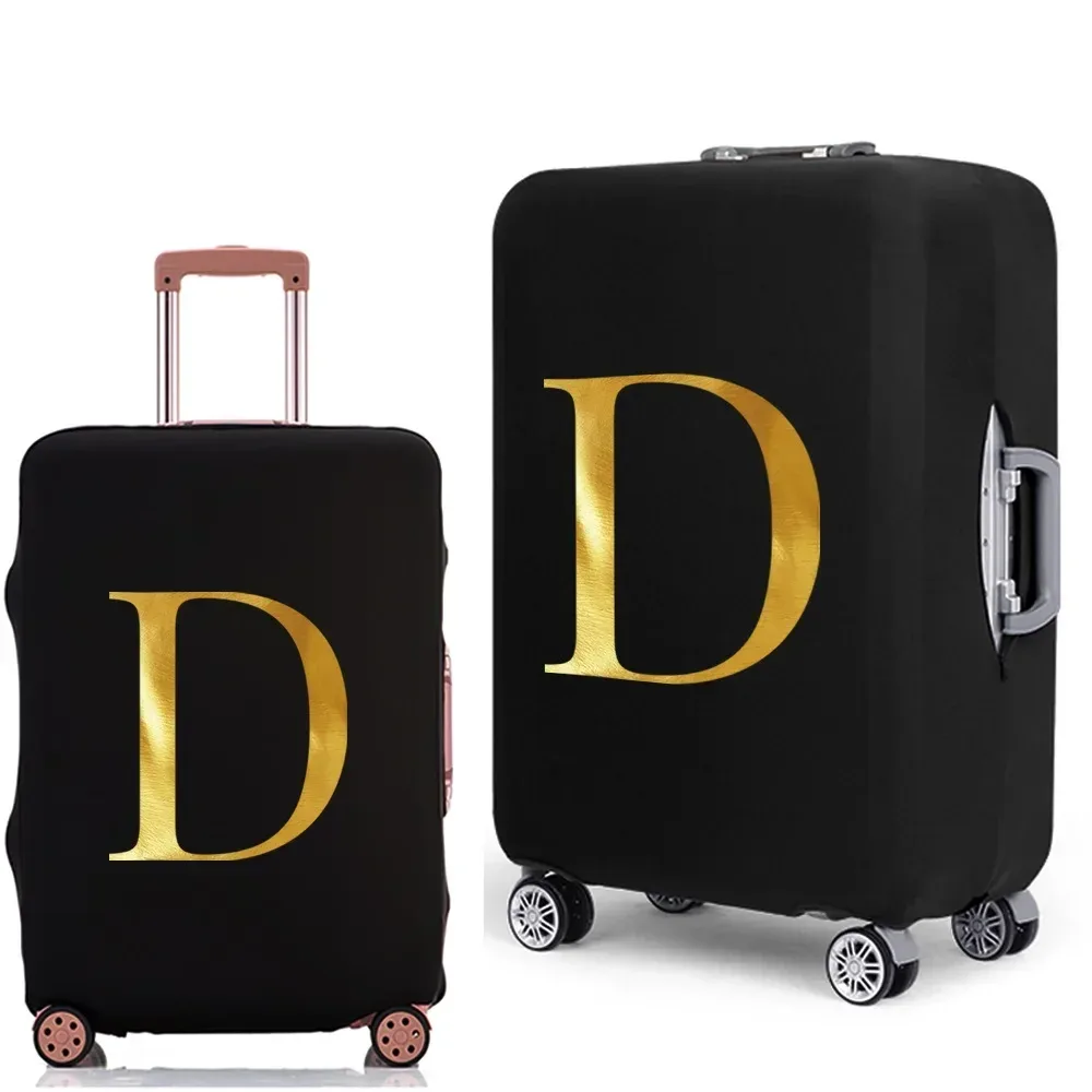housse de protection pour bagages avec lettres imprimées, étui de protection plus épais pour valise, étui anti-poussière élastique pour accessoires de voyage de 18 à 32 pouces