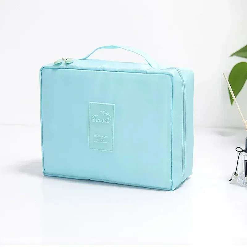 grand sac de maquillage pour filles en plein air, sac à cosmétiques pour femmes, organisateur de toilette de lavage de voyage, étuis de maquillage de rangement étanches pour femmes