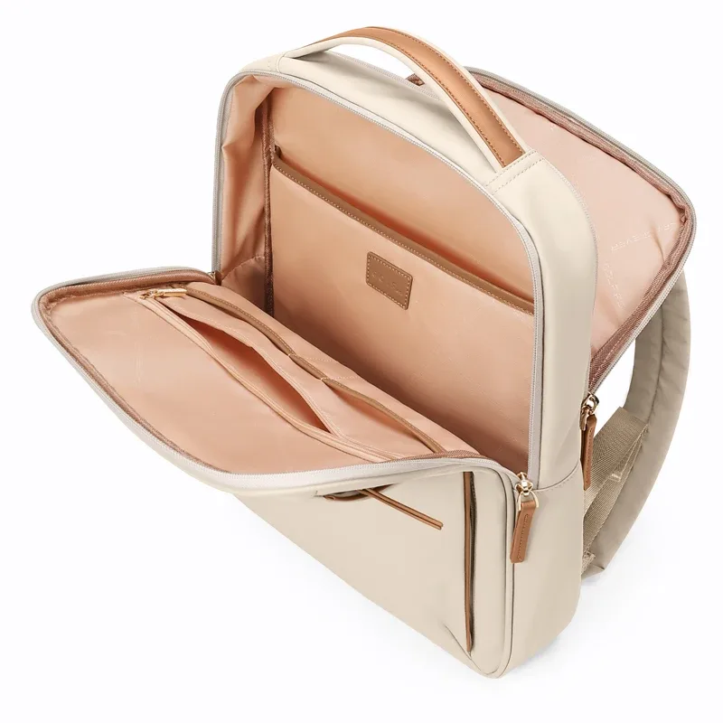 golf-sac à dos mince pour ordinateur portable pour femme, sac à dos élégant avec 2 armements informatiques, sac à dos de travail léger pour femme, 15 pouces, 16 pouces