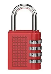 cadenas verrouiller alliage zinc combinaison quatre chiffres sécurité imperméable texturé robuste utilisation voyage protection casier bagage
