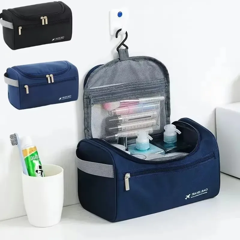 organisateur de trousse de toilette de voyage suspendue et kit dopp d'hygiène de salle de bain avec crochet pour accessoires de voyage articles de toilette salle de bain shav