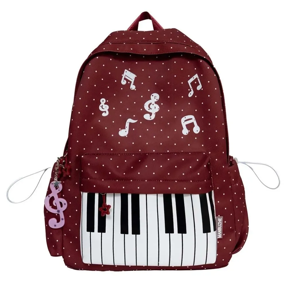 sac à dos pour piano en nylon, multi-poches, design léger, sac à dos pour clavier, résistant à l'usure, grande capacité, sac pour notes de musique, voyages de week-end