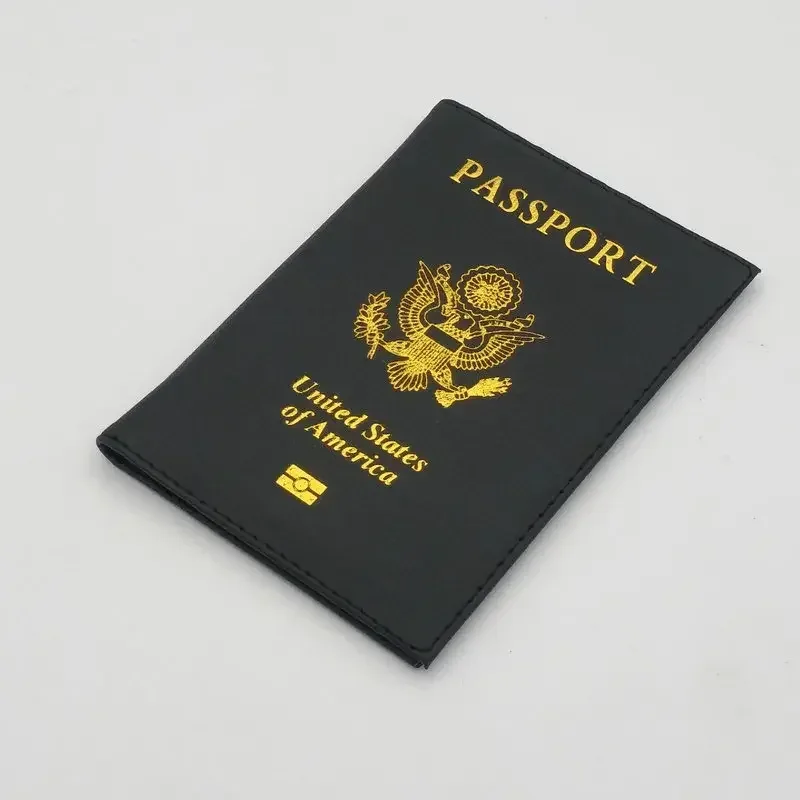housse passeport cuir motif doré aigle feuilles rose bleu vert violet voyage document protection identité