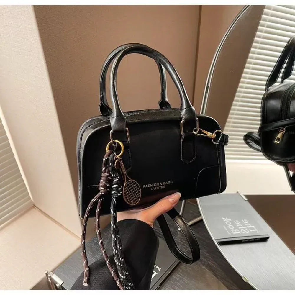 petit sac carré souple pour femmes, sac à main à la mode, sac à bandoulière multifonctionnel, mini sac boston pour événements décontractés, shopping, travail