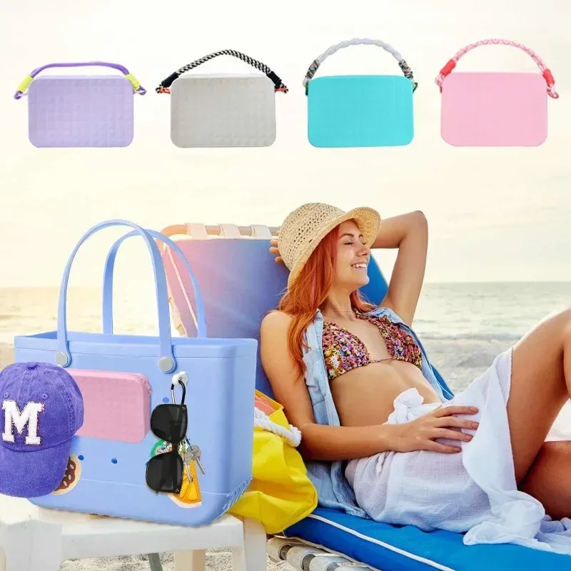 support de téléphone en silicone, sac d'insertion durable et résistant à l'eau, protection de téléphone portable de voyage d'été, sacs de plage, organisateur d'accessoires