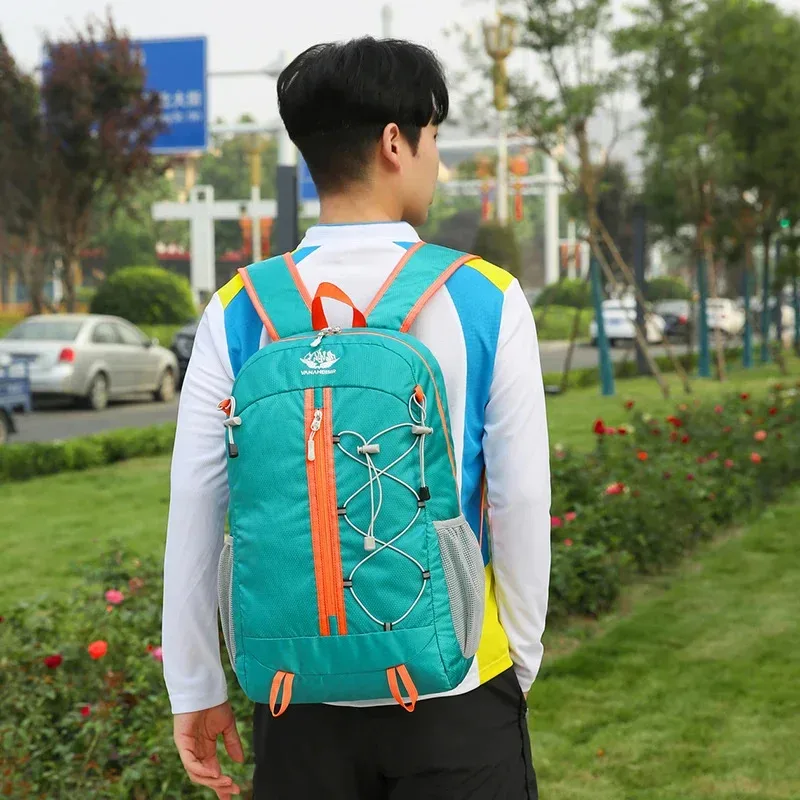 sac à dos de voyage pliant de grande capacité, ultraléger pour sports de plein air avec bretelles respirantes pour voyager et randonnée