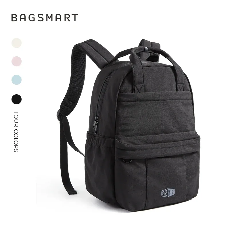 sac à dos bagsmart pour femmes, grande capacité, sac de voyage pour ordinateur portable, sac de transport extérieur, sac à dos léger pour l'école pour filles