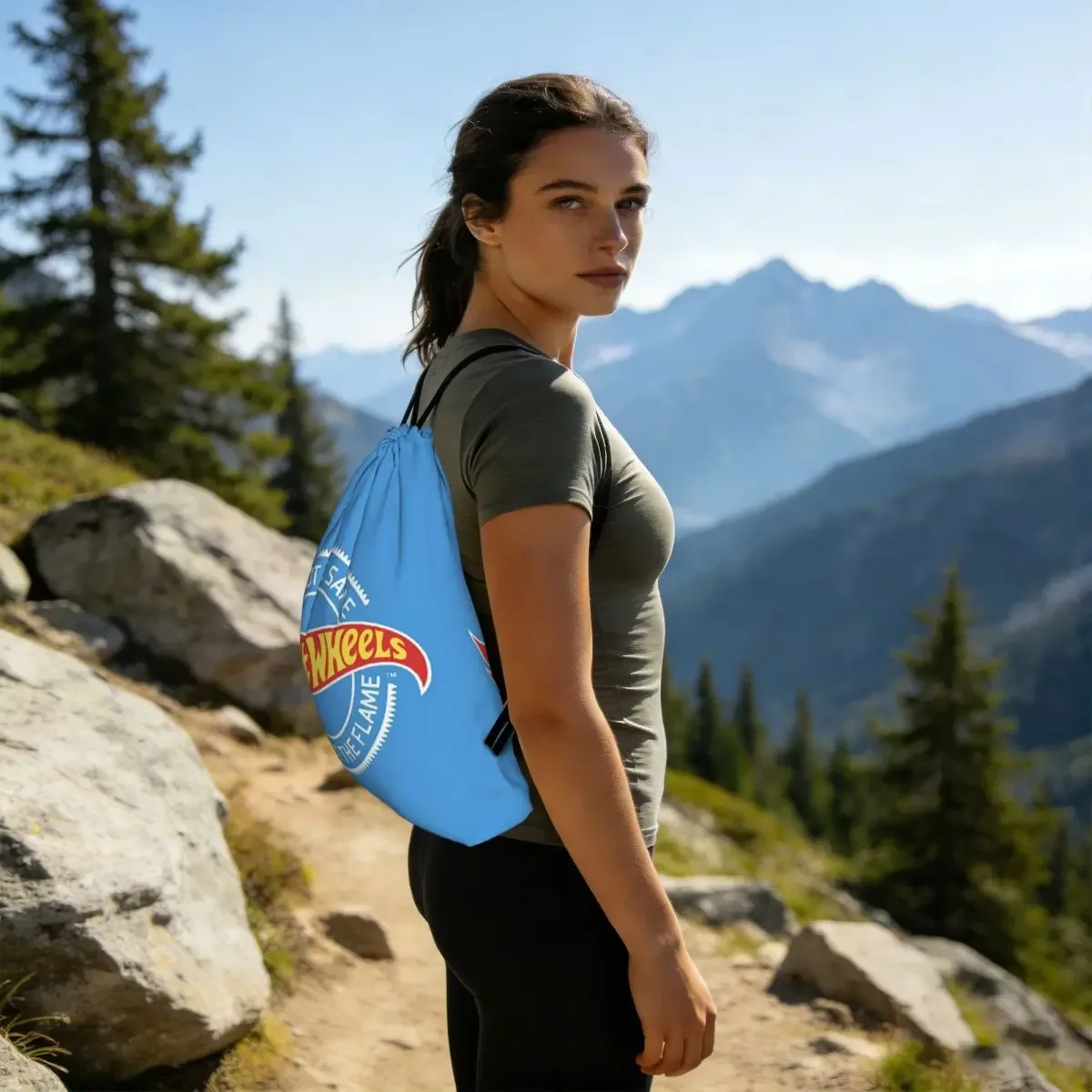 sac à dos à cordon hot wheels race, sac de sport, sac de voyage portable à cordon pour hommes et femmes