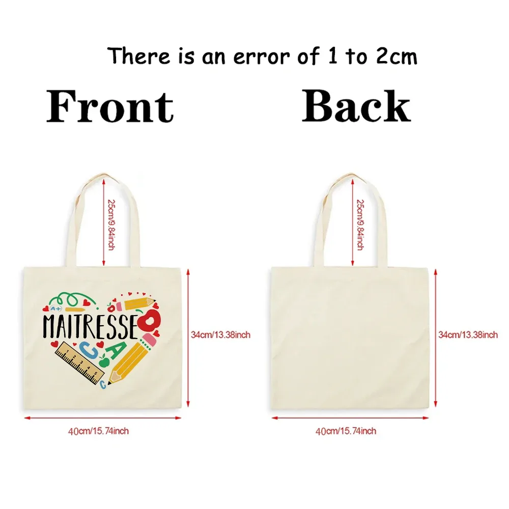 sac fourre-tout de shopping de mode pour femmes avec professeur de chouette et sac à bandoulière design hibou cadeau pour éducatifs cadeau maitresse d'école