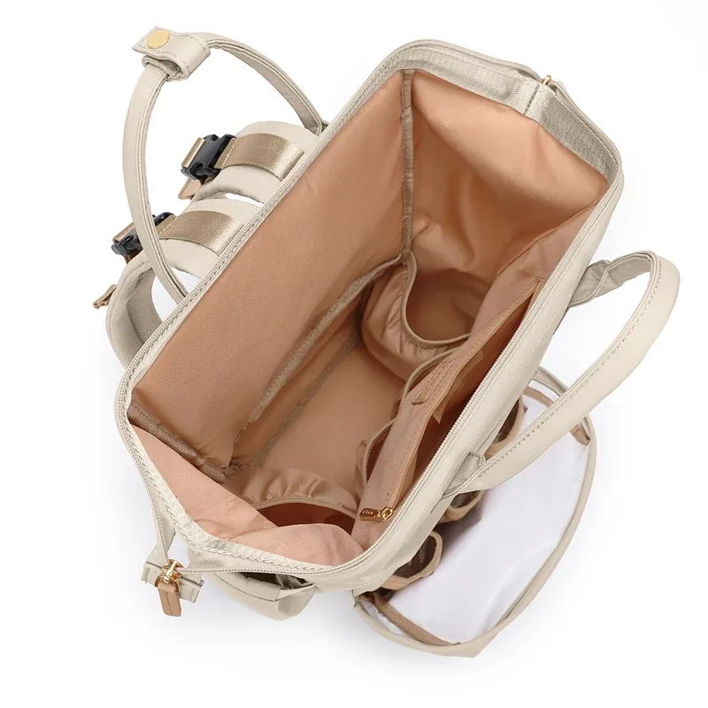golf munisac à dos grande capacité pour maman, sac à dos pour bébé, sacs à dos avec bisantos, poches à couches, sac à dos à couches, noir