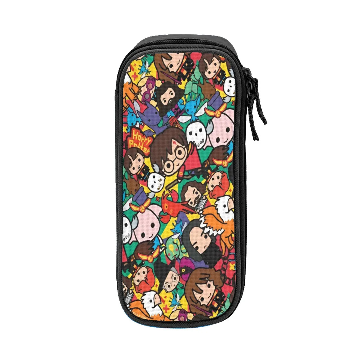 Pochette à crayons grande capacité H-HP-P Harrys Potters Merch, boîte à crayons double couche, trousse de maquillage pour filles, cadeau