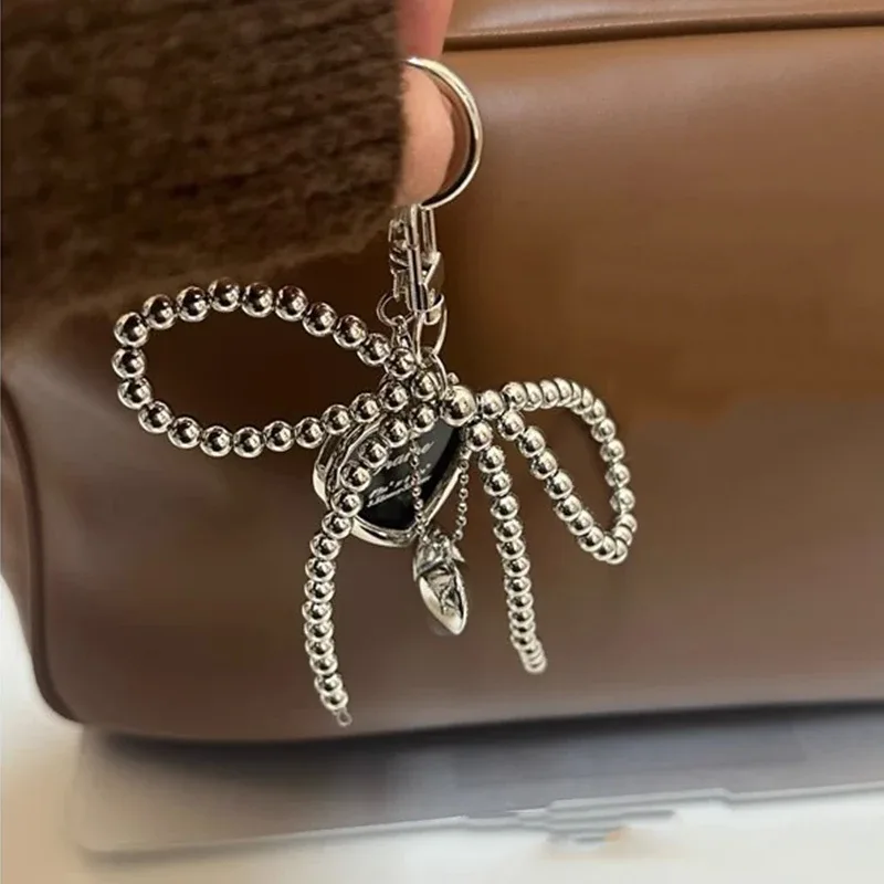 styles coréens sac charme beau coeur porte-clés sac à dos sac à main pendentif ornements arcs porte-clés mode porte-clés