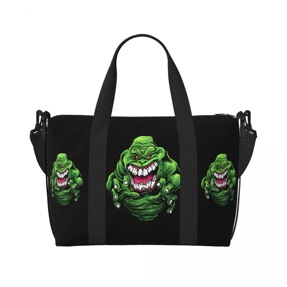 sac fourre-tout avec logo ghostbusters personnalisé pour femme, grande capacité, dessin animé, film de comédie, salle de sport, plage, sacs de voyage