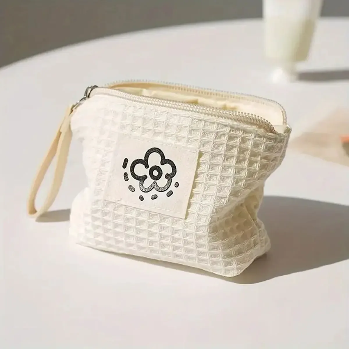 sac de rangement mignon et compact en vert matcha, sac portable pour serviettes hygiéniques, sac de rangement pour cosmétiques, porte-monnaie pour femmes