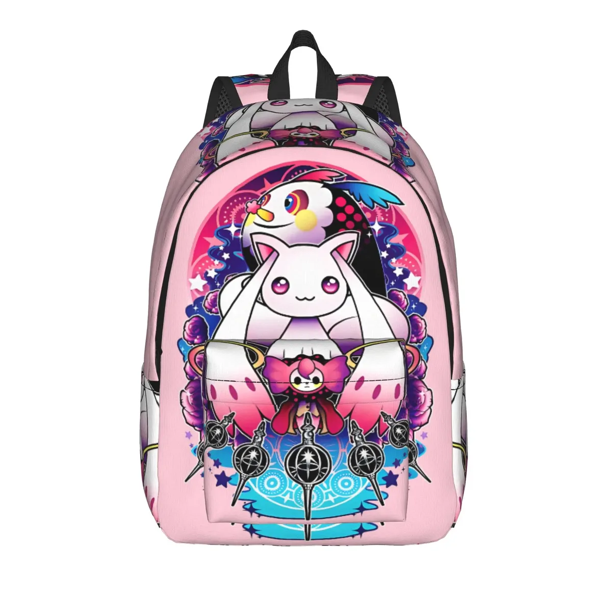 sac à dos homura puella magi madoka magica anime pour étudiants, randonnée, voyage, kyubey, pour hommes et femmes, sacs en toile pour ordinateur portable