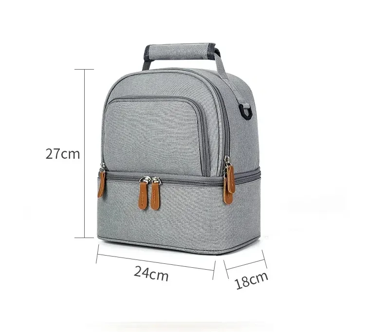 sac à dos isotherme pour pique-nique, voyage, école, boîte à lunch, sacs de transport pour aliments frais, sac isotherme pour lait maternel, sac à main de conservation des aliments frais
