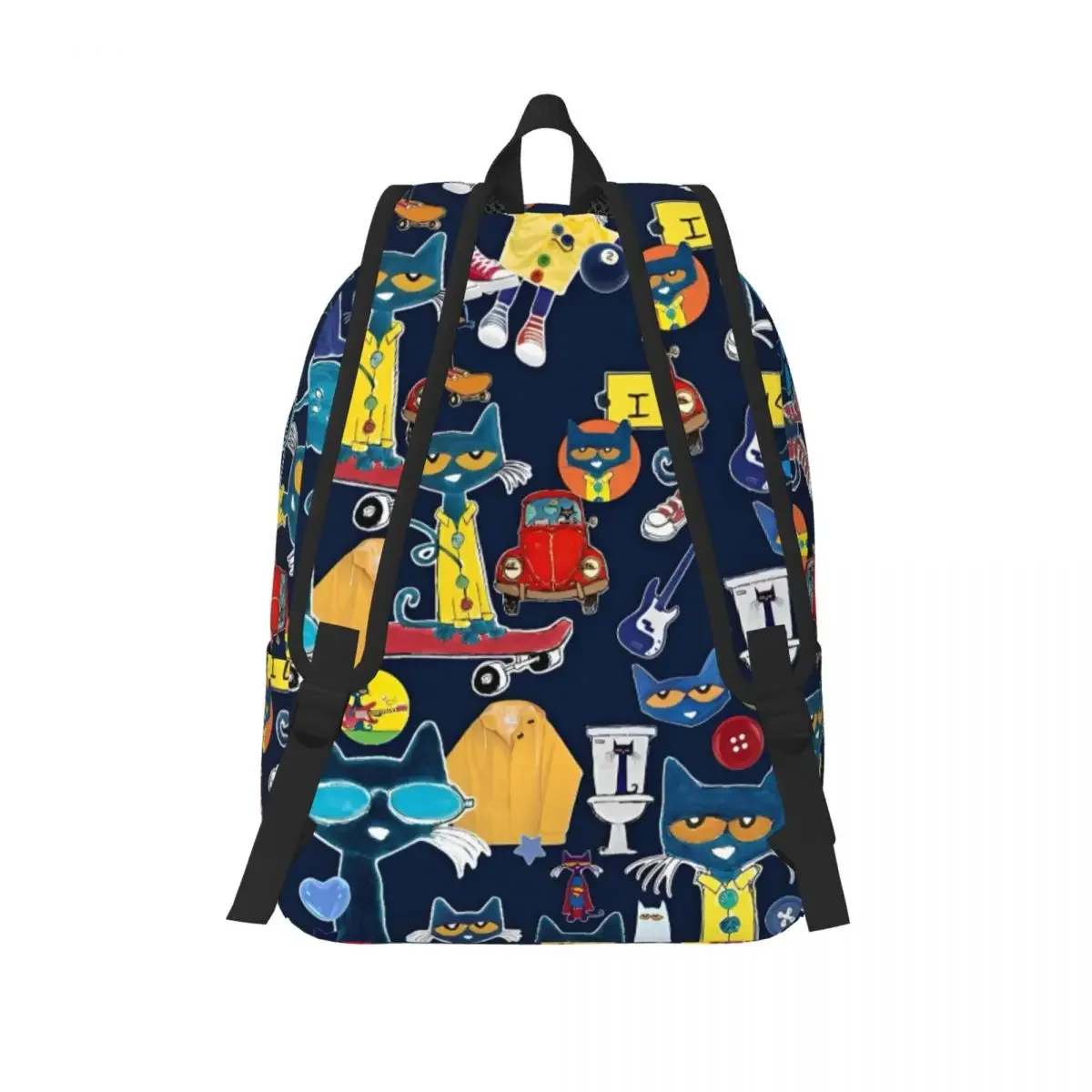 pete le chat j'aime mes chaussures sac à dos classique cadeau lycée randonnée voyage sac à dos pour hommes femmes ordinateur portable sacs en toile