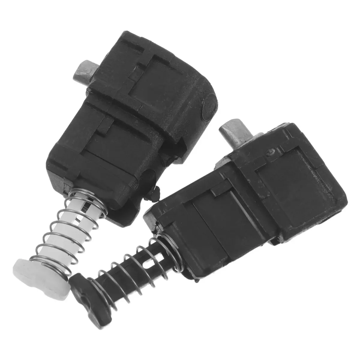 lot de 2 poignées télescopiques en métal robustes avec clip de remplacement et bouton-poussoir pour réparation de valise et sac de voyage