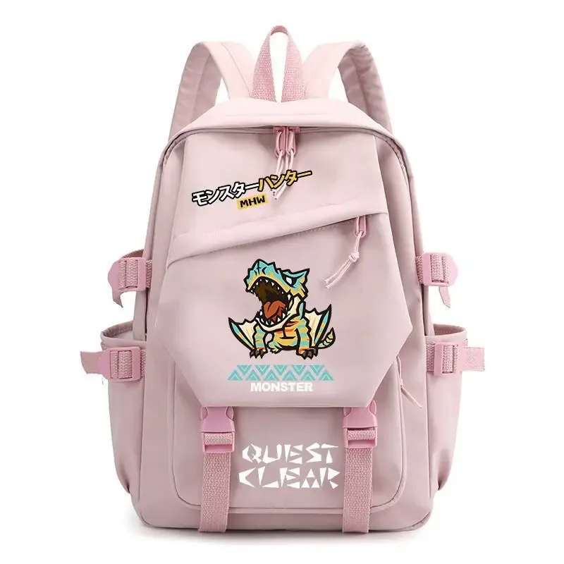 sac à dos monster hunter wilds felyne rathian, sac à dos à bandoulière, sac d'école pour étudiants, sac à dos tendance, sac de voyage