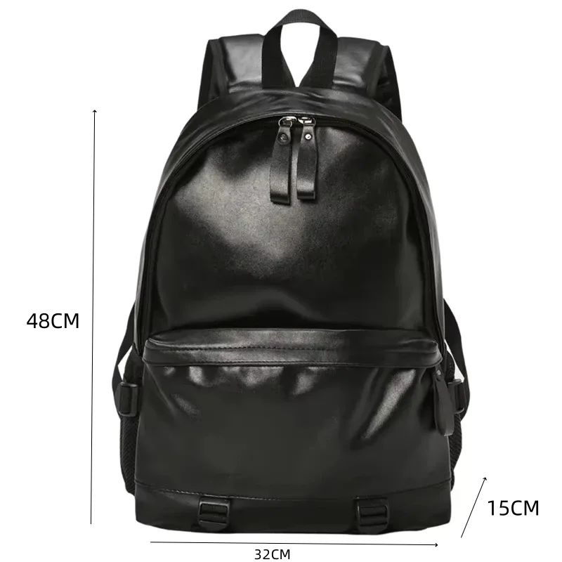 sac à dos décontracté pour homme en cuir souple, idéal pour les voyages en extérieur, grande capacité, sacs d'école légers, sacs pour ordinateur portable