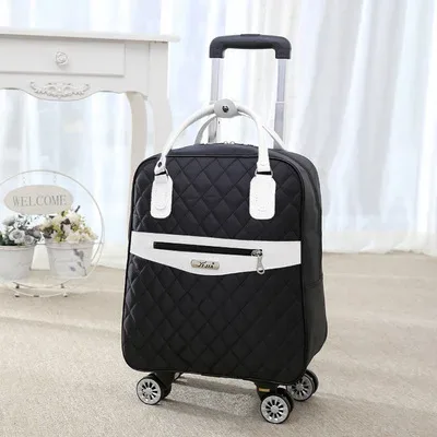 sac à roulettes pour femmes, sac à dos de voyage avec roulettes, sac à roulettes oxford de grande capacité, valise à roulettes pour voyage.