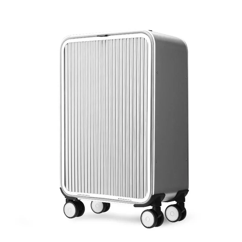 valise à roulettes vnelstyle 100 % aluminium, nouvelle collection de luxe, valise de voyage à roulettes, bagage à main, 16/20/24 pouces